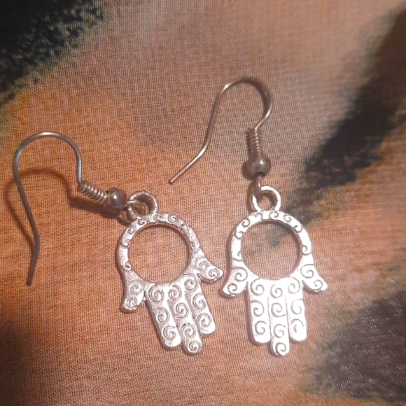 Tunisia Jewelry - Tunisian Antique Hamza Earrings